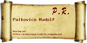 Palkovics Rudolf névjegykártya